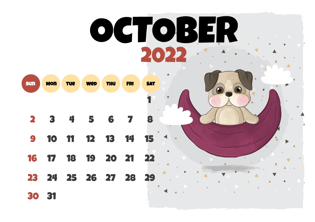 cute animal characters calendar illustration calendar