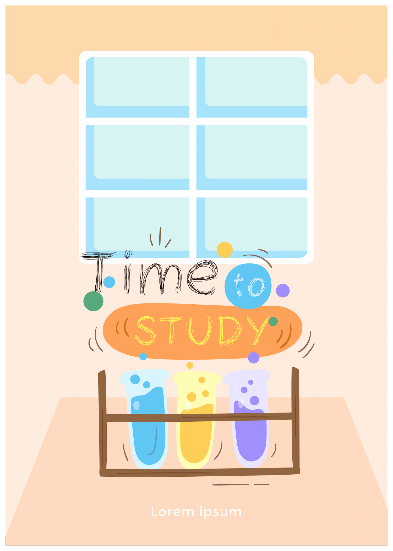 cute back to school poster template