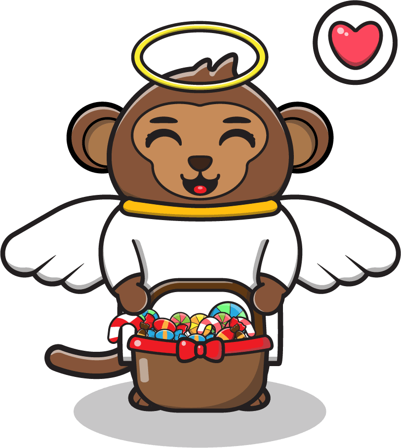 cute bear angel cartoon with playful colors perfect for children’s illustrations