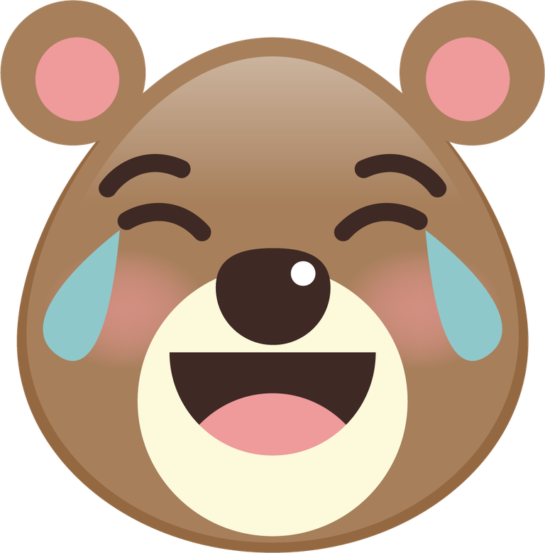 cute bear with variety facial expressions