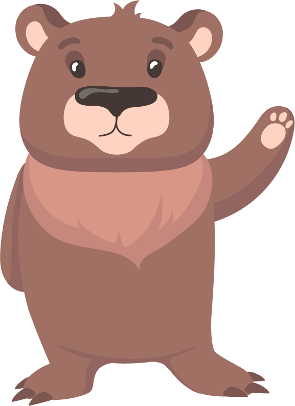 cute brown bear cute teddy bear set