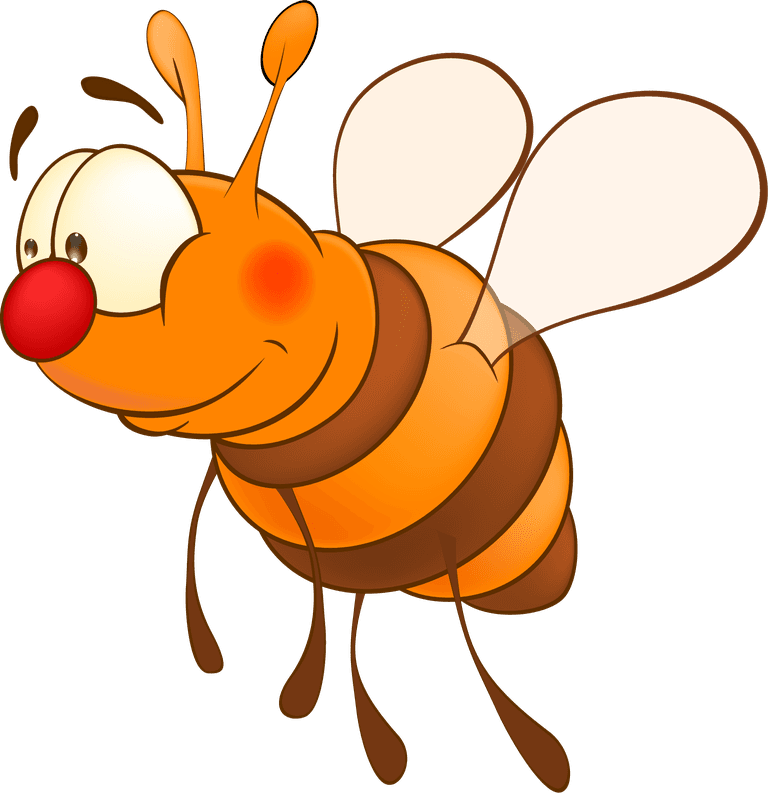 cute cartoon bees vector