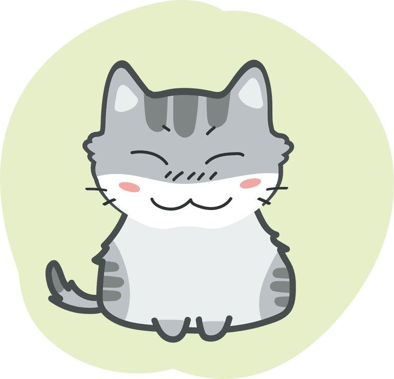 cute cats cartoon vector