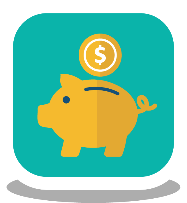 cute e commerce elements featuring a playful piggy bank for savings motivation