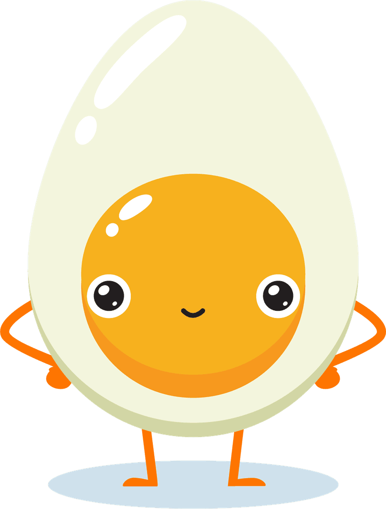 cute egg baby naughty mascot the boiled egg twenty mascot poses isolated