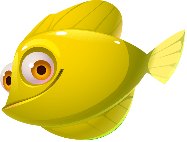 cute fish sea fish tropical colorful aquarium creatures set