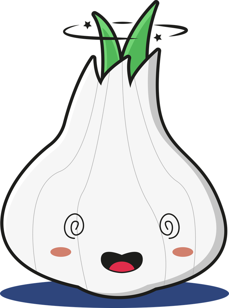 cute garlic mascot character with cheerful expression and playful details for branding or marketing