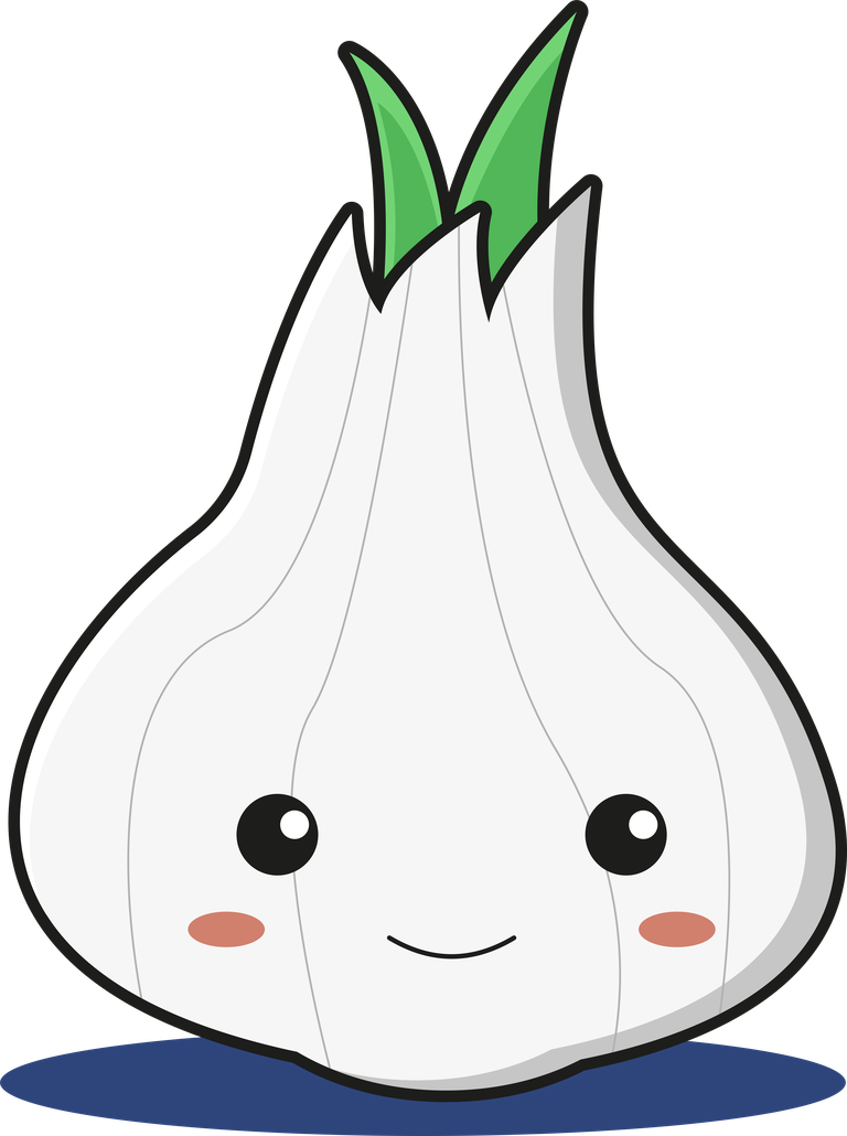 cute garlic mascot character perfect for food-related branding and promotions