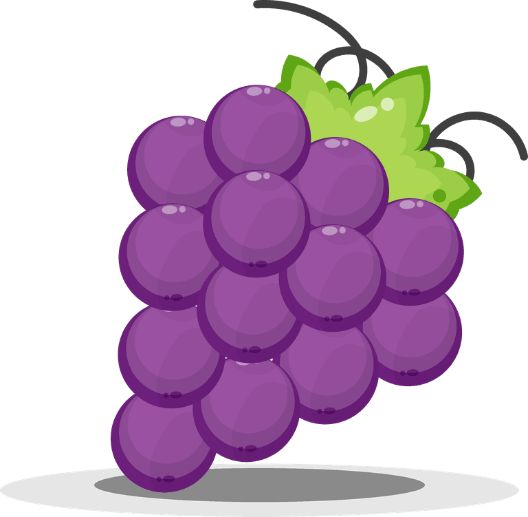 cute grape mascot design