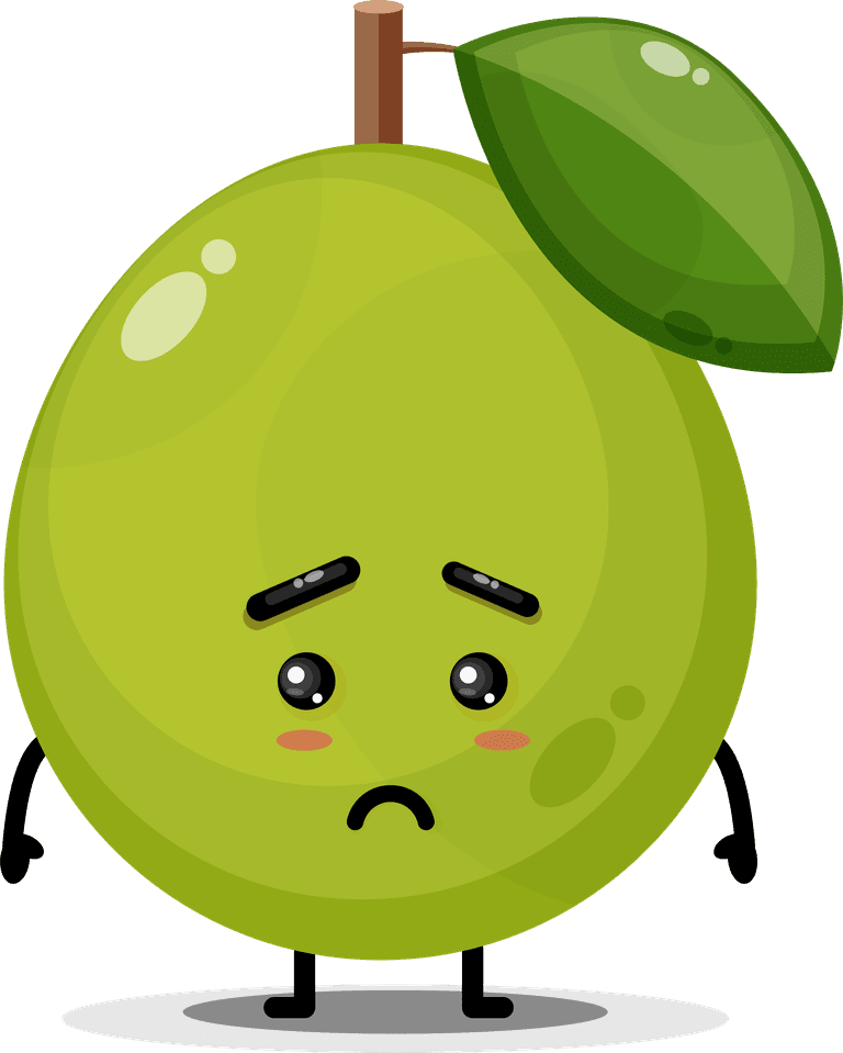 cute guava mascot guava character with expressive features for fun branding and marketing