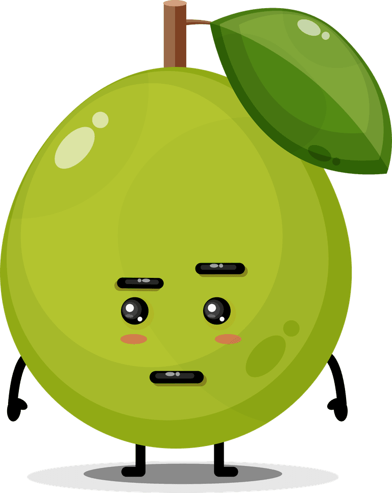 cute guava mascot guava character with a friendly expression for fun branding