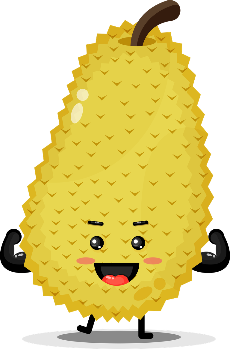 adorable cute jackfruit mascot jackfruit character for fun branding and marketing purposes