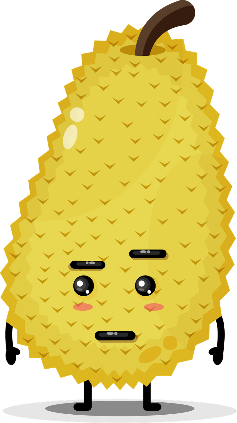cute jackfruit mascot jackfruit character for fresh and fun branding projects