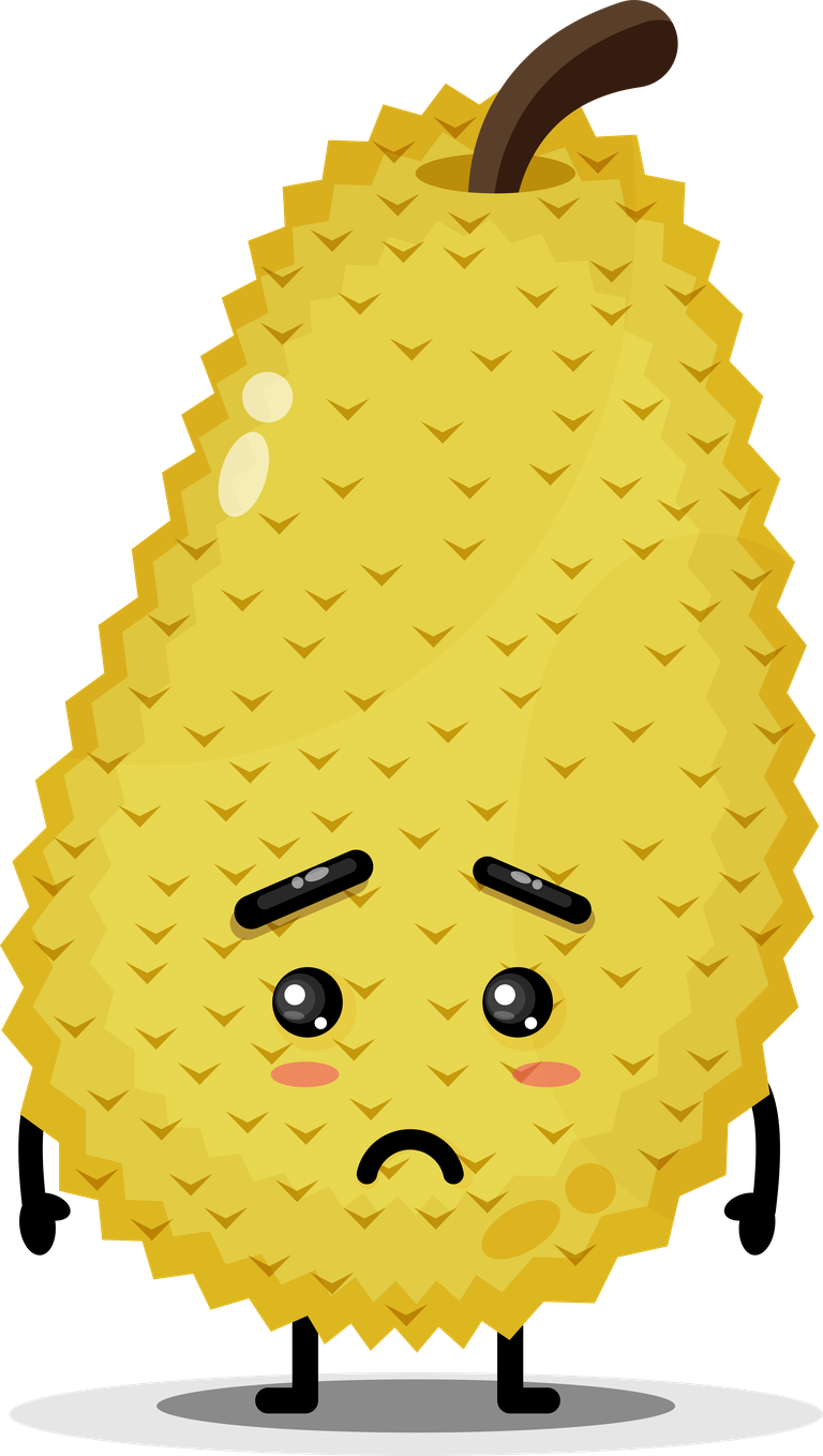 cute jackfruit mascot jackfruit character with expressive eyes for fun branding
