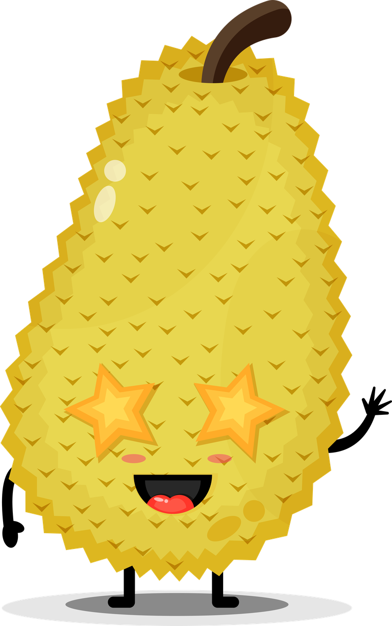 cute jackfruit mascot jackfruit character