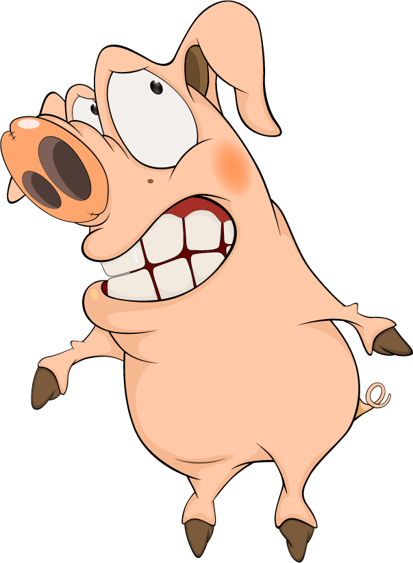 cute little pig lovely pigs cartoon vector