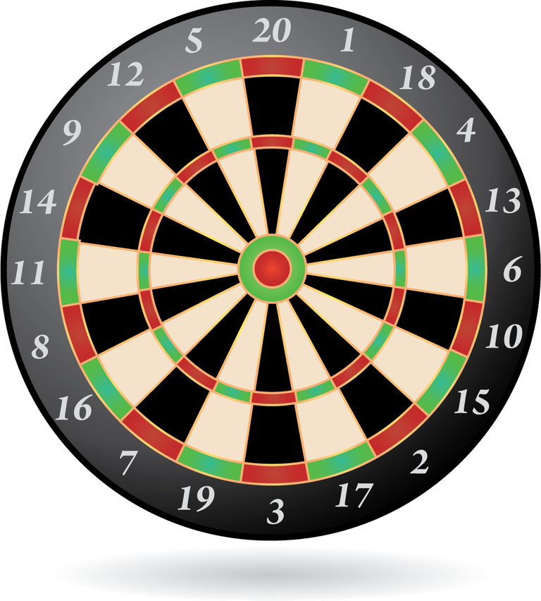 cute live entertainment icons vector featuring a fun and colorful dartboard for games