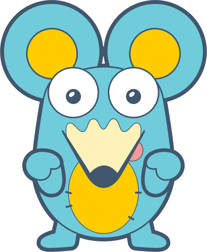 cute mouse character set illustration with playful expressions for children's projects