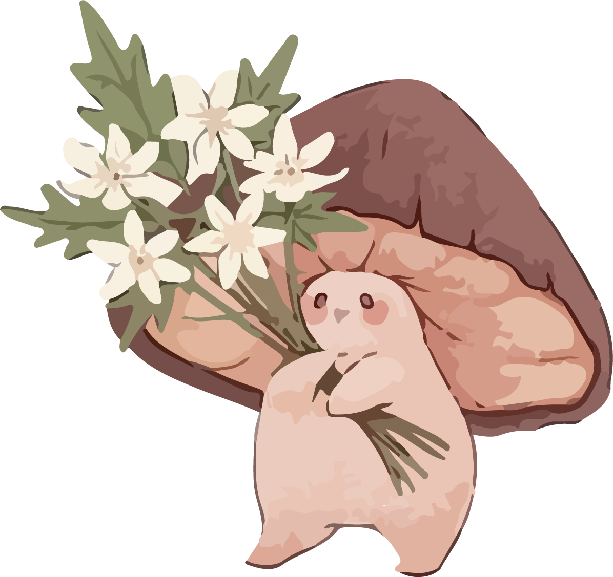 cute mushroom friend mushroom baby funny