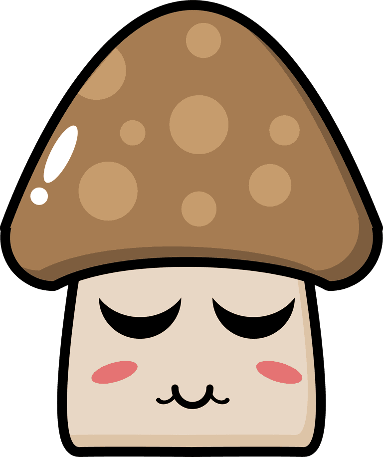 cute mushroom vegetable mascot for playful branding and cheerful designs in food industry