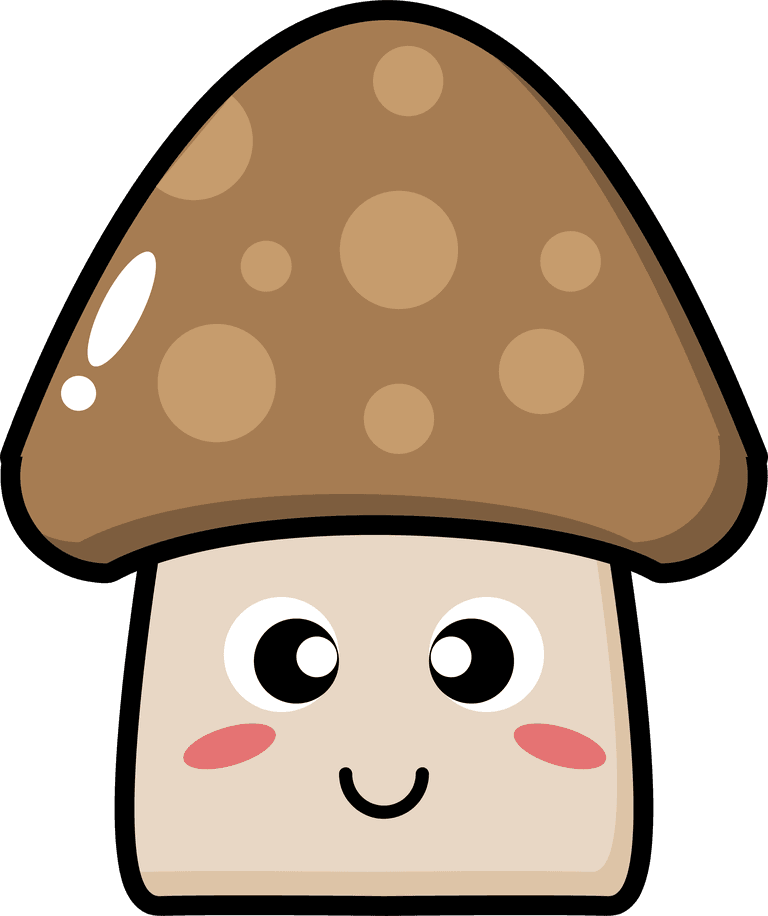 cute mushroom vegetable mascot for playful branding and cheerful food promotions