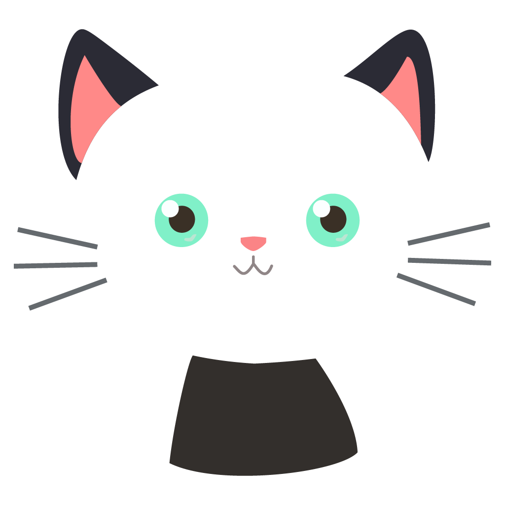 cute playful cartoon cat illustration