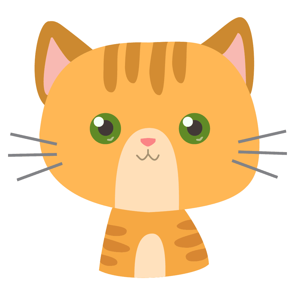 cute playful cartoon cat illustration