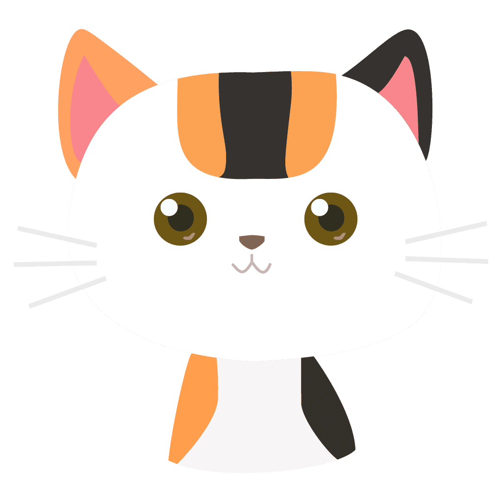 cute playful cartoon cat illustration