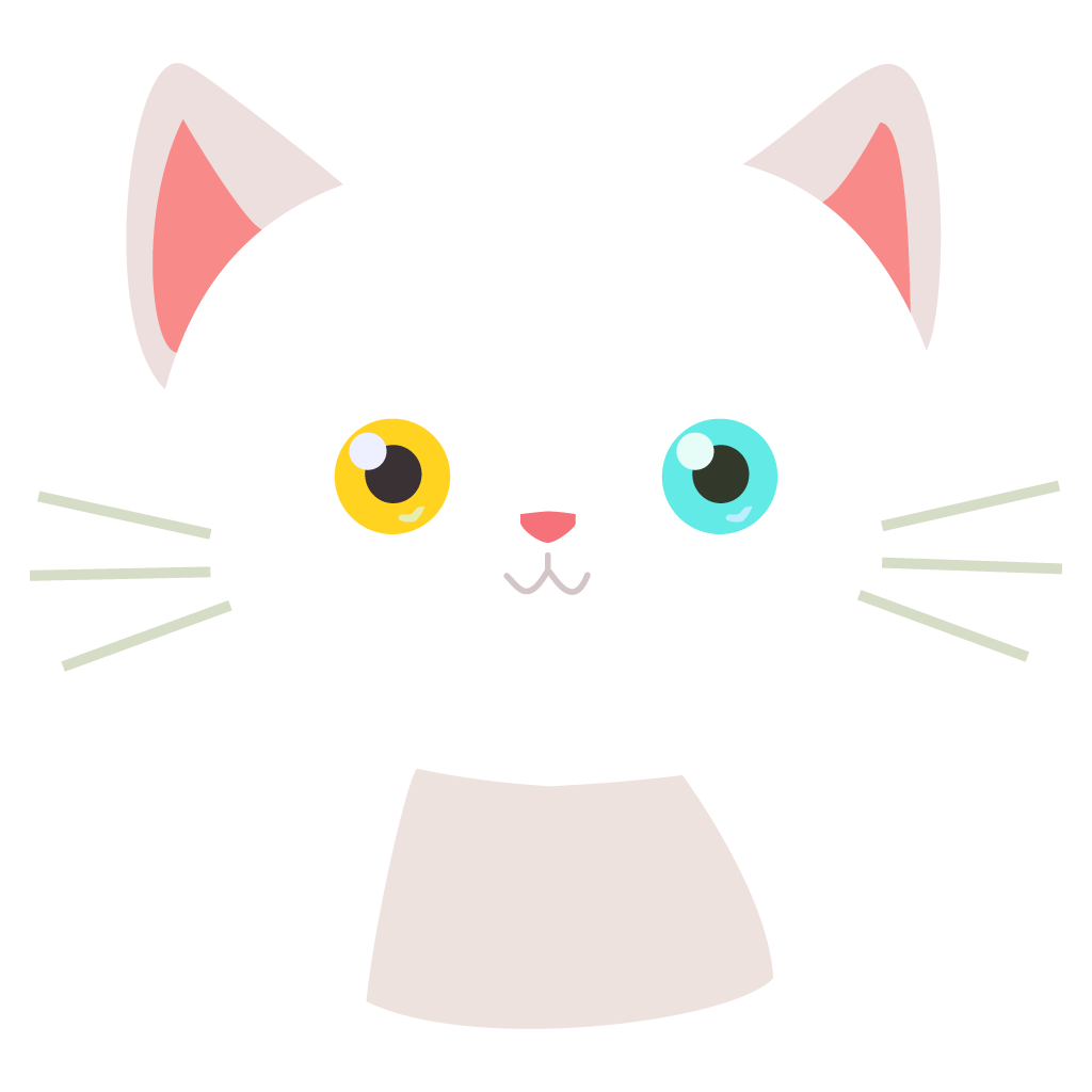 cute playful cartoon cat illustration with vibrant colors and whimsical features for pet lovers