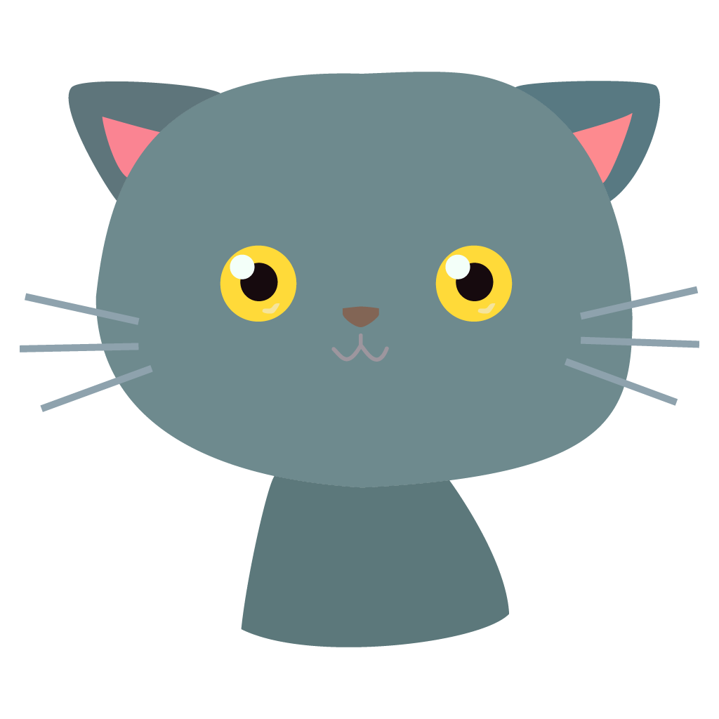 cute playful cartoon cat illustration