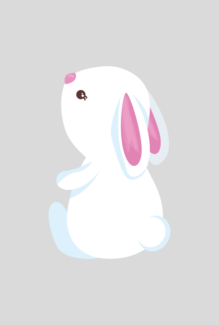 cute rabbit wild animal illustration for children's books and playful decor