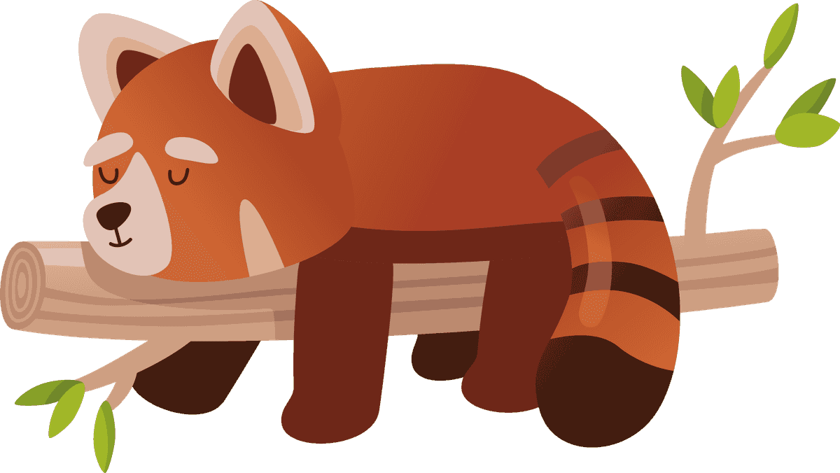 cute red panda cartoon set for playful designs and charming illustrations