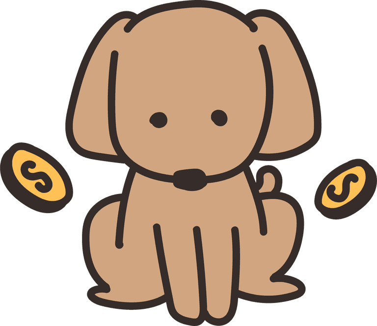 cute social distancing quarantine icon featuring an adorable dog and playful symbols