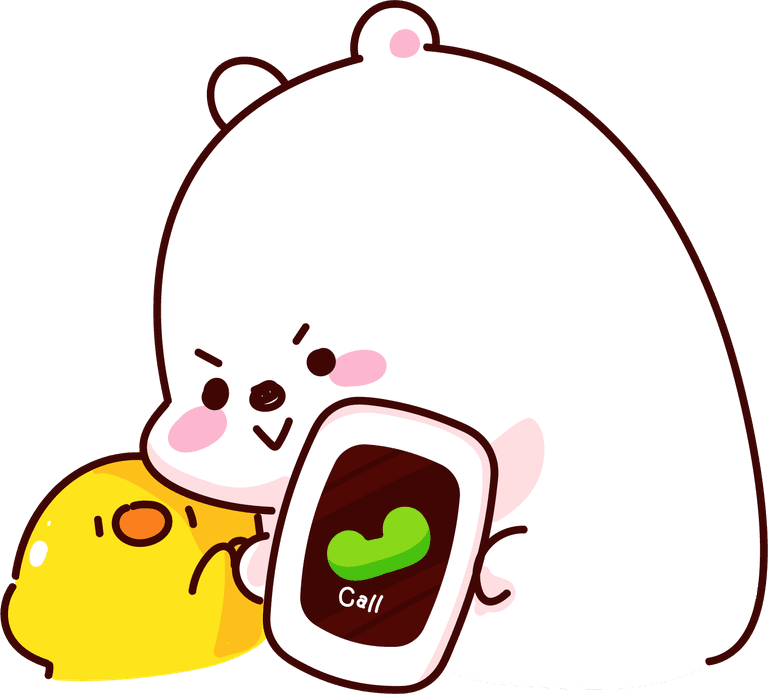 cute stickers cute bear character cartoon illustration