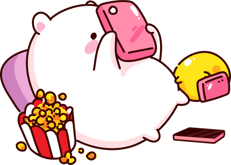 cute stickers cute bear character cartoon illustration