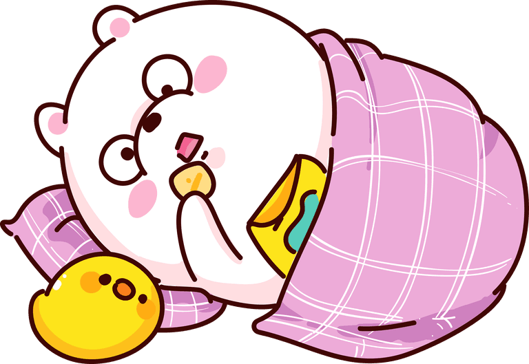 cute stickers cute bear character cartoon illustration