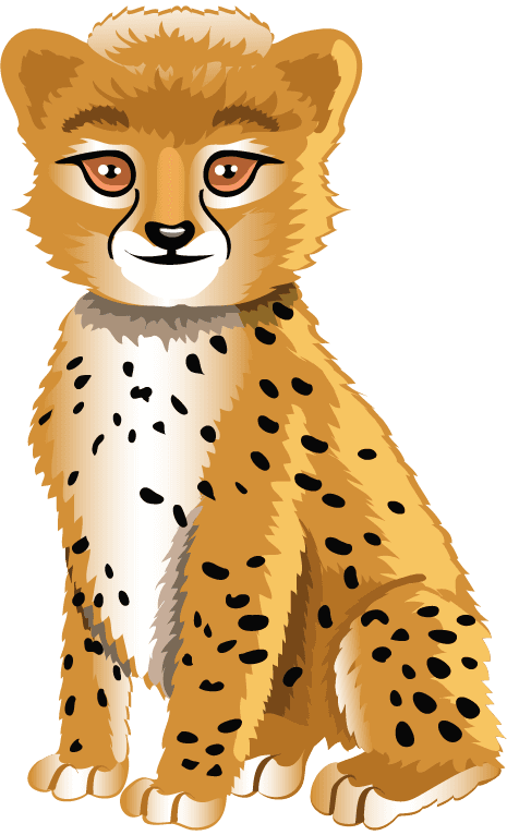 cute wild animals characters