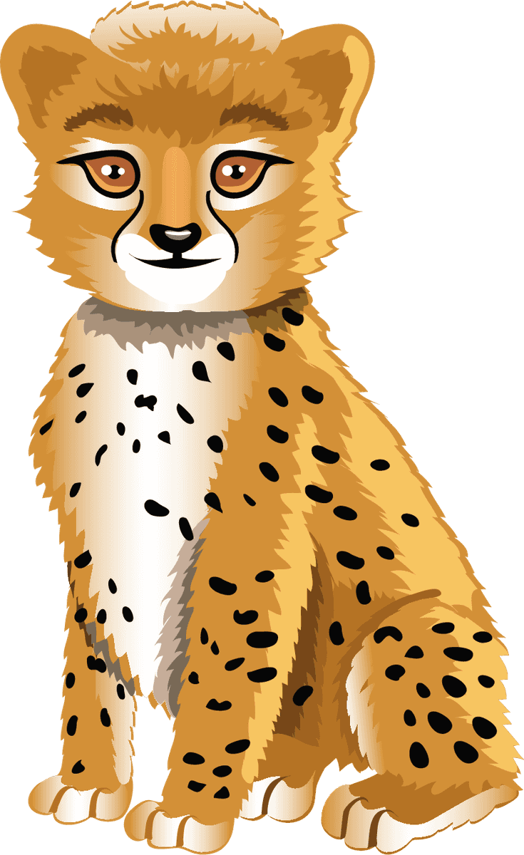 cute wild animals characters