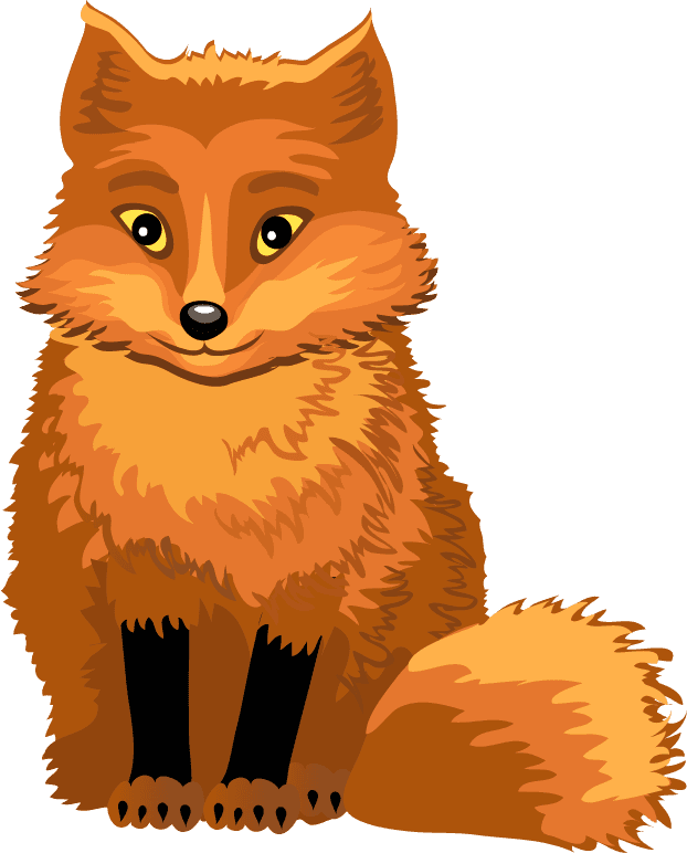 cute wild animals characters