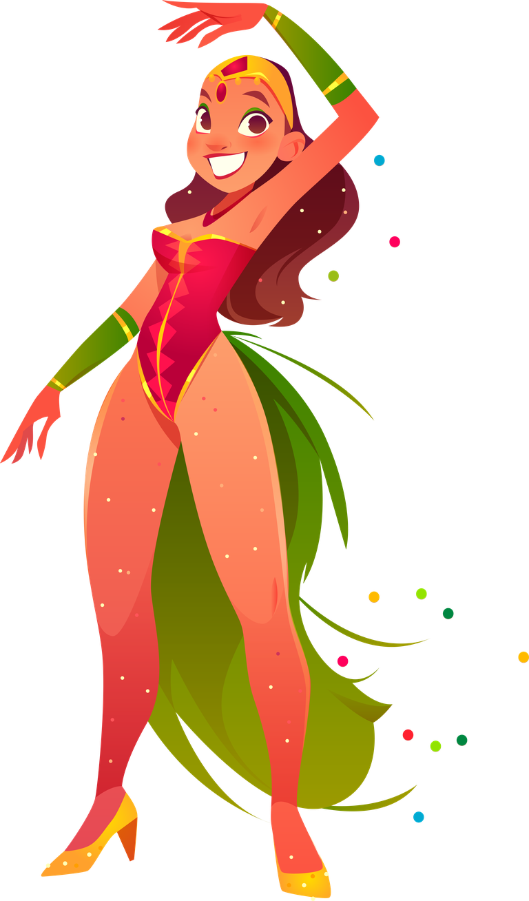 colorful dancer brazilian carnival dancer set for vibrant festive celebrations