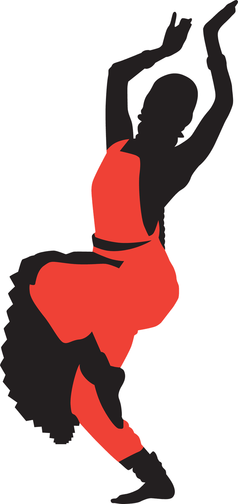 dancer collection of traditional indian dance silhouettes vector