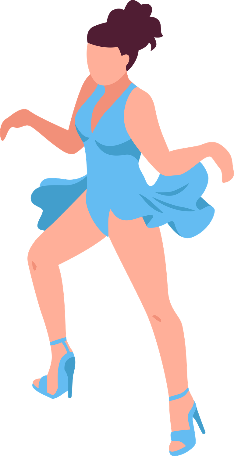 dancer dance horizontal isometric banners with vibrant colors and lively movements for lively events