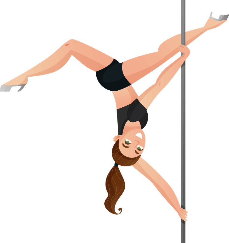 dancer modern types dance set showing impressive pole dancing moves in action