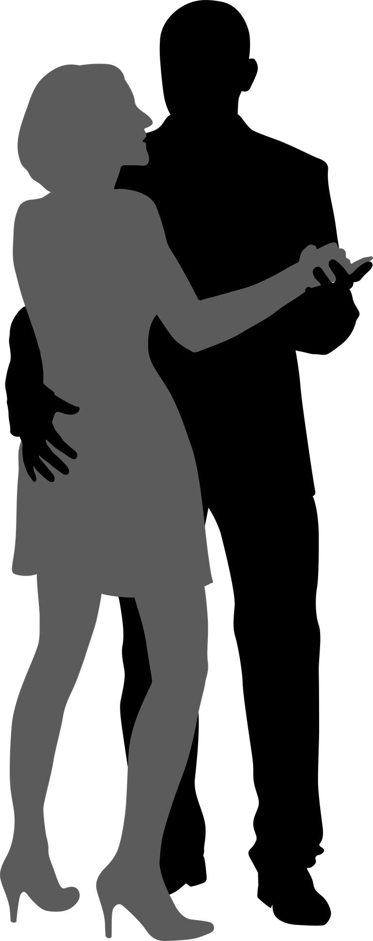 dancing dancing people vector in elegant silhouette style for lively social events