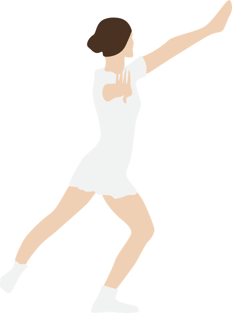 dancing person silhouette of a dancing woman illustration