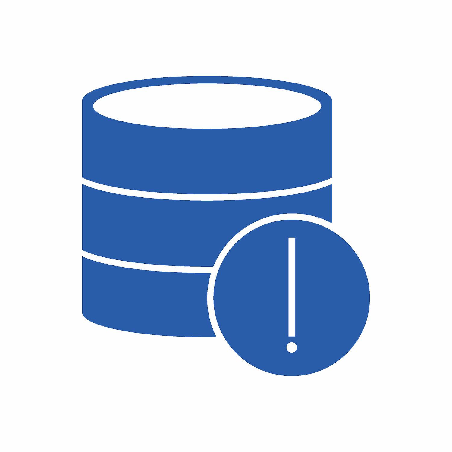 database error alert icon bold tech symbol