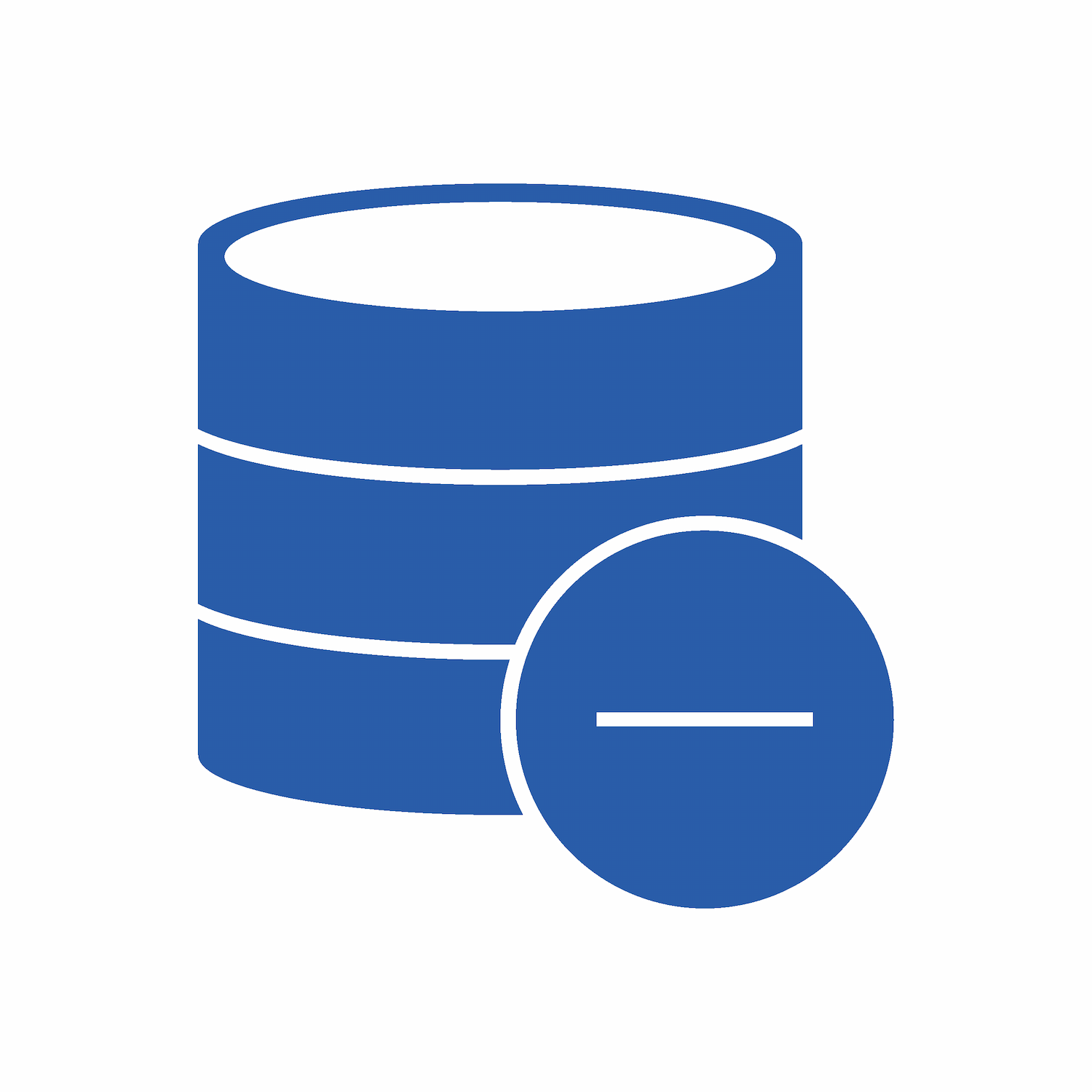 database removal icon in a minimal style