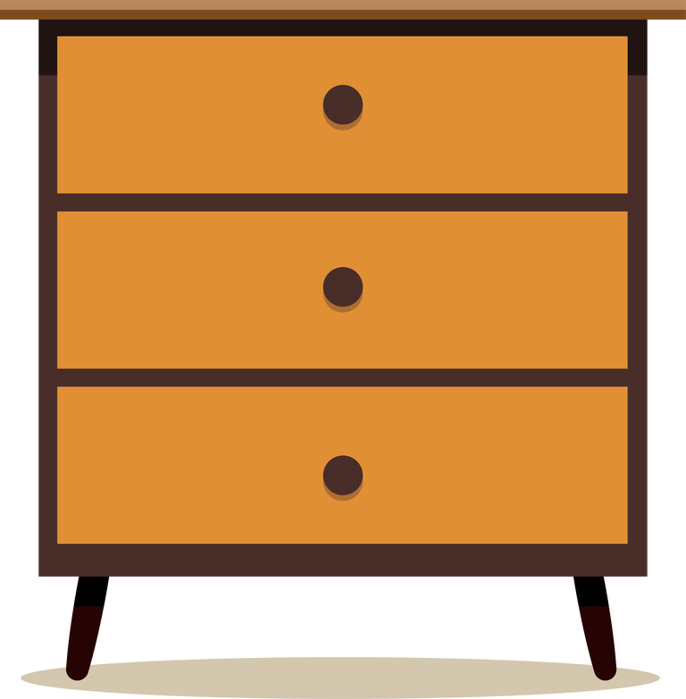 modern storage solution for decoration furniture living room with stylish three drawers