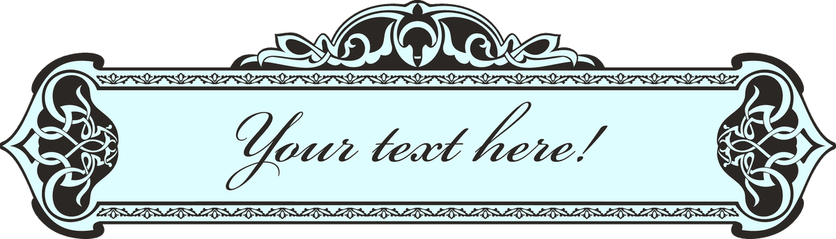 decorative calligraphic element set for elegant invitations and personalized stationery use