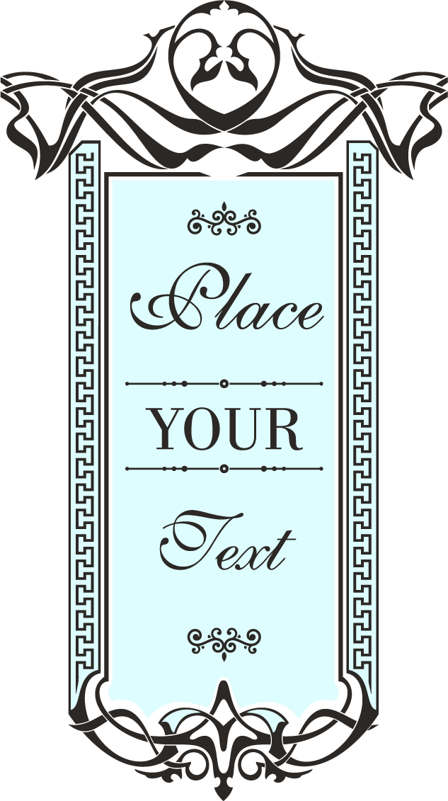 decorative calligraphic element set for elegant invitations and personalized stationery designs